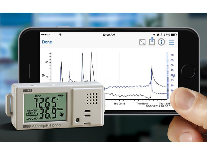 HOBO Bluetooth Low Energy Temperature/Relative Humidity Data Logger