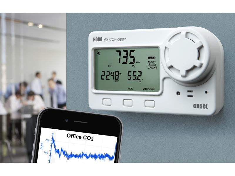 HOBO Bluetooth Low Energy Carbon Dioxide - Temp - RH Data Logger